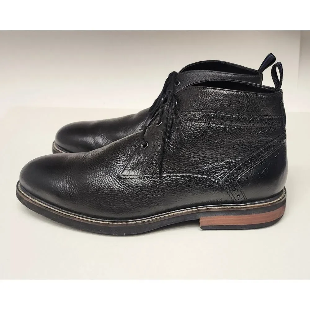 Nunn Bush Ozark Plain Toe Chukka Ankle Boots Color Black 84777 SIZE 11M